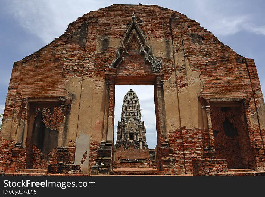 Thailand Ayutthaya wat Ratburana or Ratchaburana