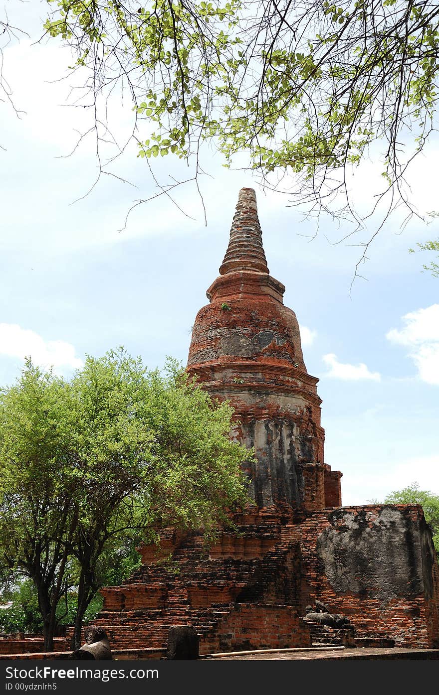 Thailand Ayutthaya wat Ratburana or Ratchaburana