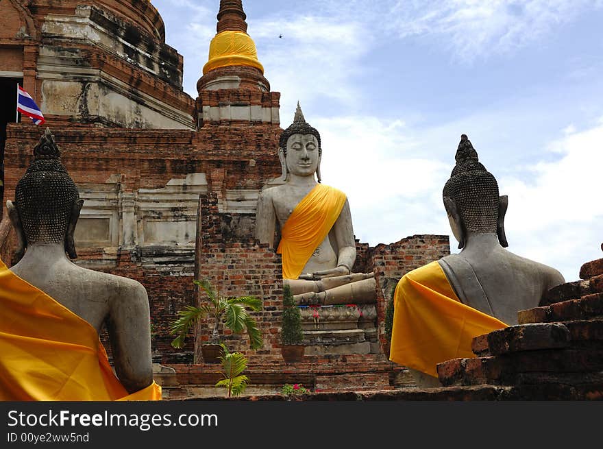 Thailand Ayutthaya Wat Yai Chai Mongkhon