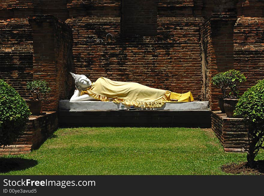 Thailand Ayutthaya Wat Yai Chai Mongkhon