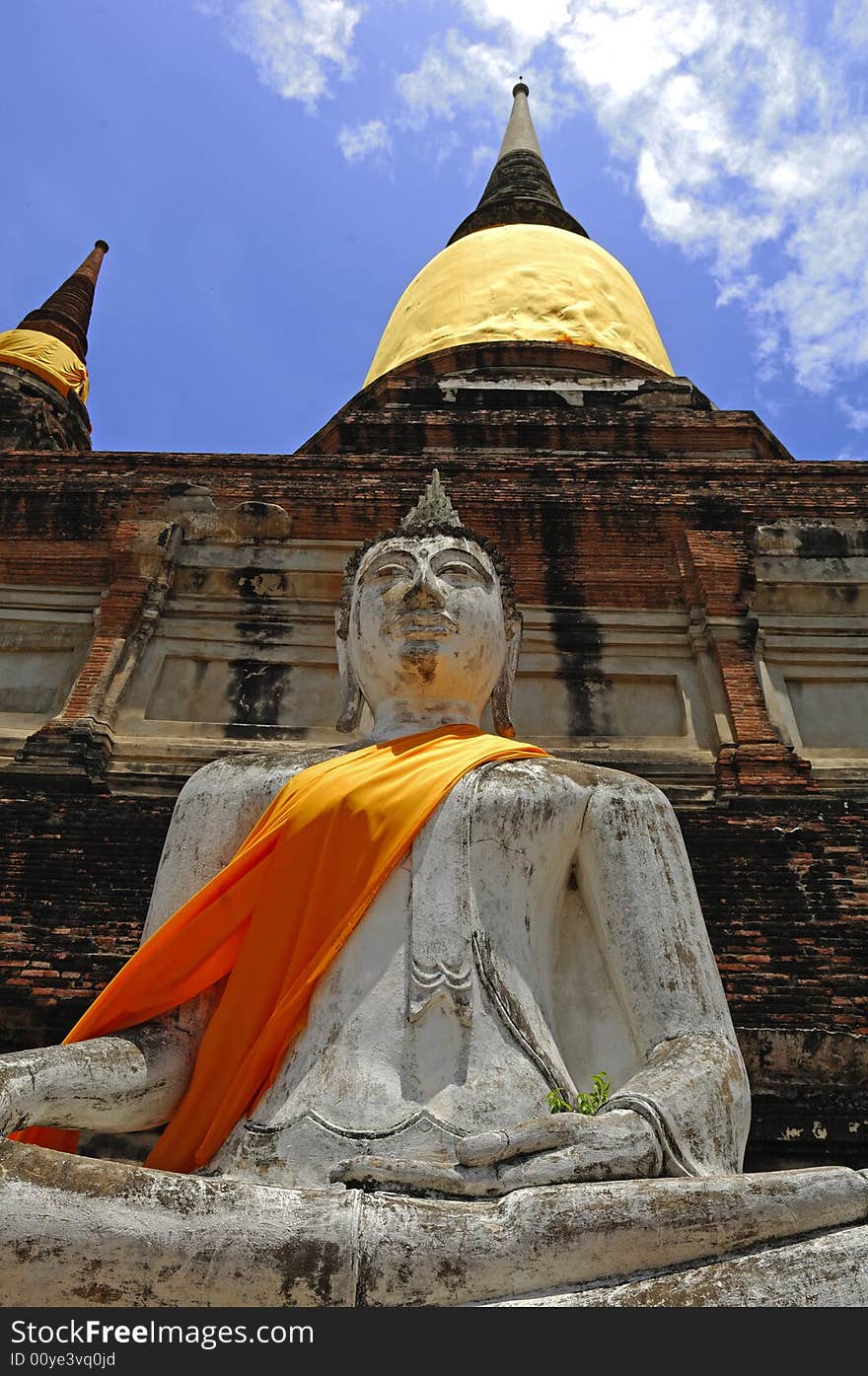 Thailand Ayutthaya Wat Yai Chai Mongkhon