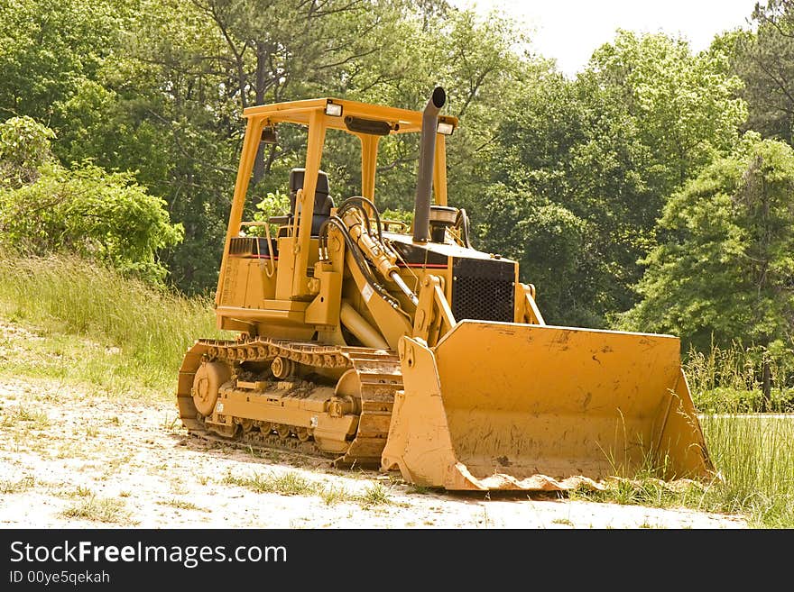 Orange Loader in Field