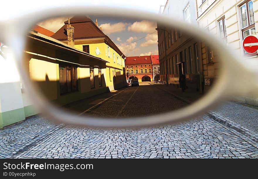 Different look through the sunglasses