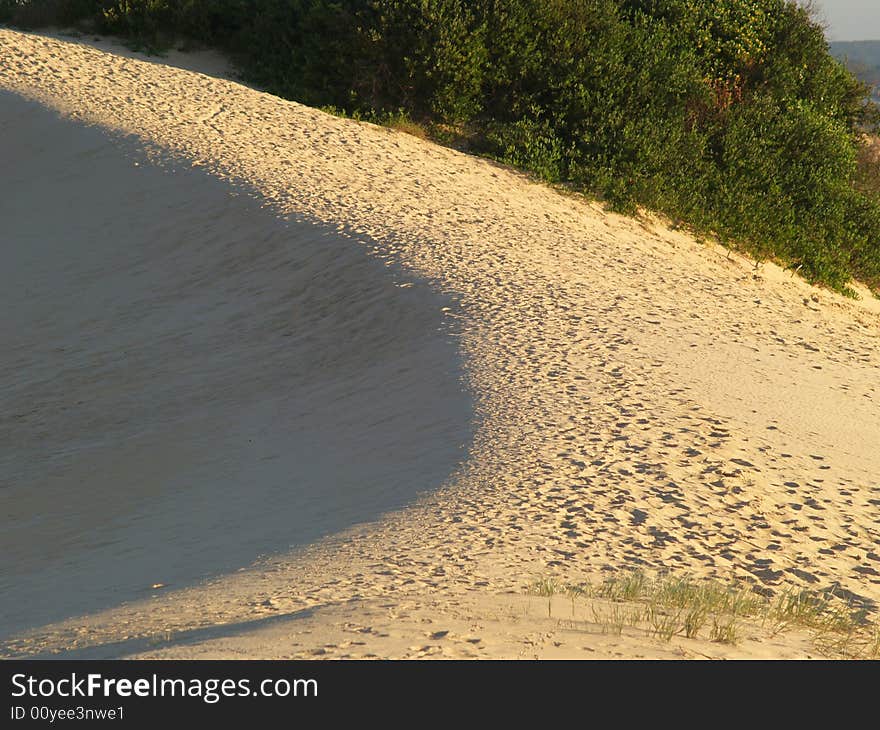 Sand dunes and desert in Cronulla, Sydney, Australia. Sand dunes and desert in Cronulla, Sydney, Australia