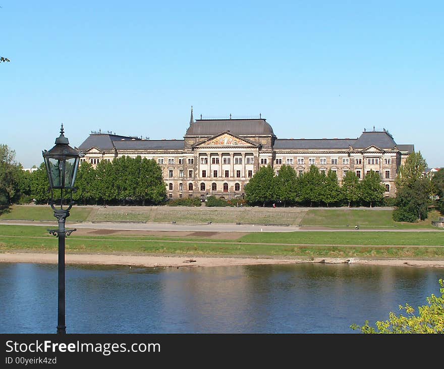 City of Dresden. The opposite bank of the river El