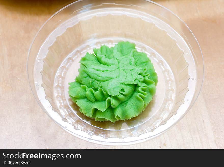 Traditional japanese wasabi close-up