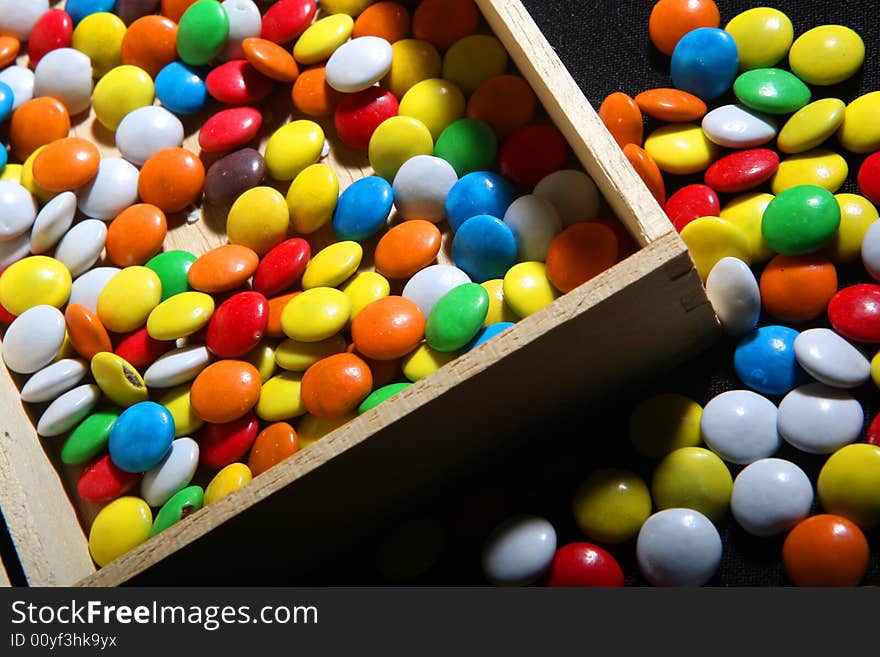 Many colored candies for kids