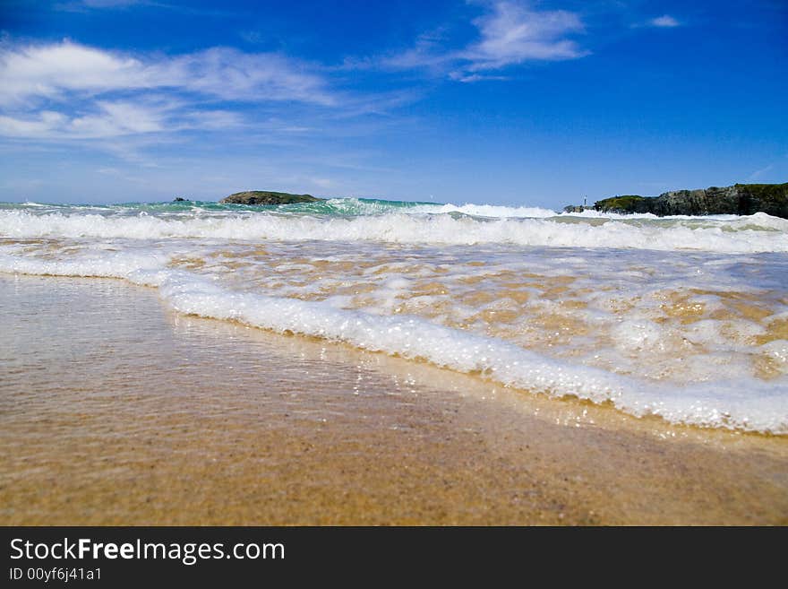 Salad sea foam, in the atlantic ocean. Salad sea foam, in the atlantic ocean