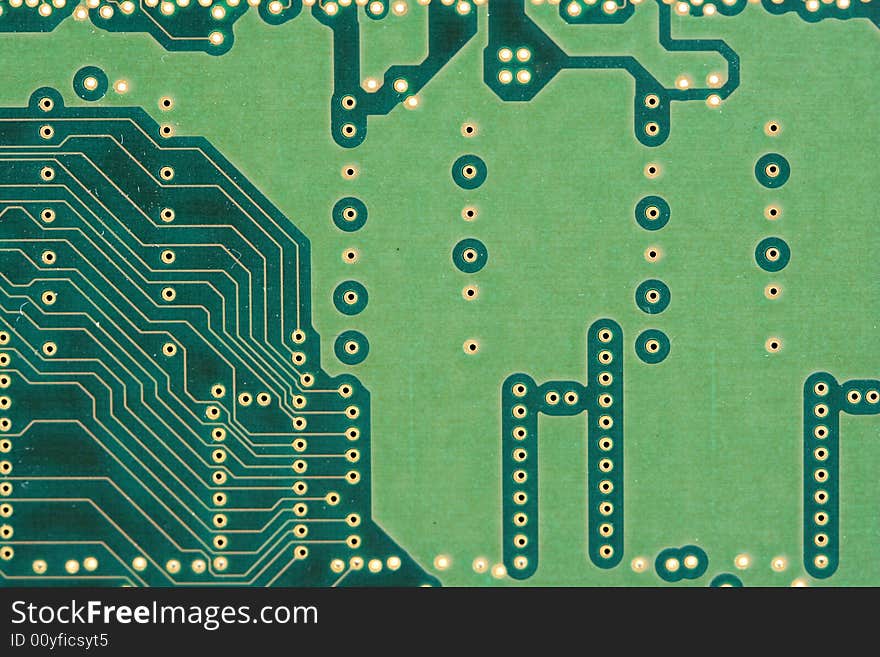 Back of a circuit board