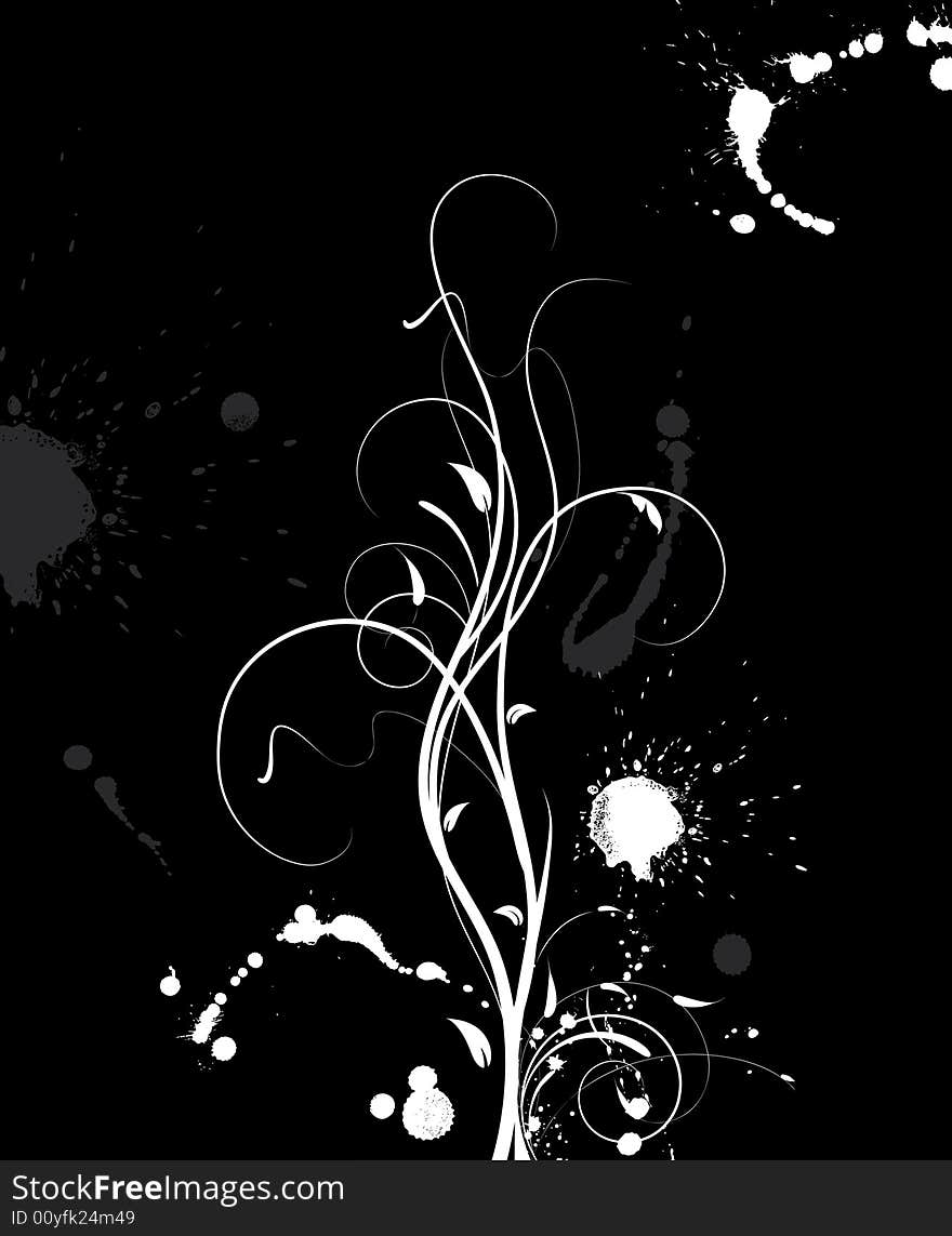 Abstract floral background. A vector format is added. Suits well for a postcard or background. Abstract floral background. A vector format is added. Suits well for a postcard or background