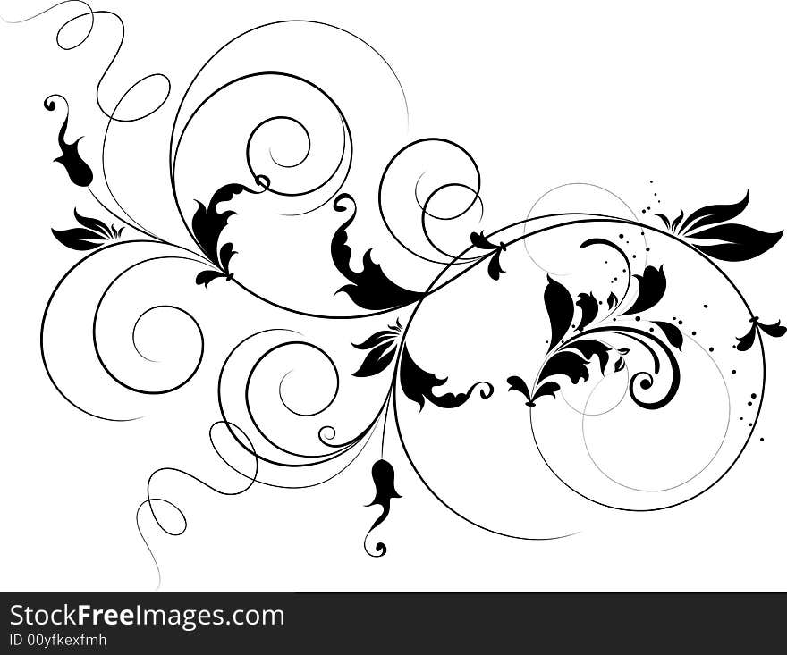 Abstract floral background. A vector format is added. Suits well for a postcard or background. Abstract floral background. A vector format is added. Suits well for a postcard or background