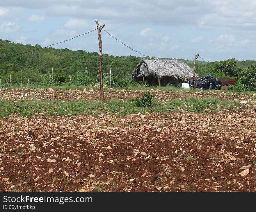 View of a cuban country