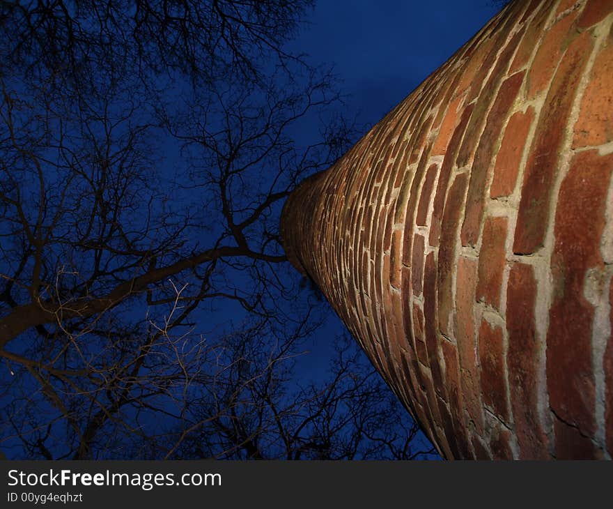 Old factory chimney reaching for the sky