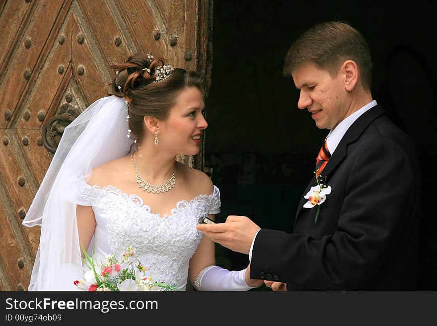 Wedding held in Lviv, Ukraine,. Wedding held in Lviv, Ukraine,