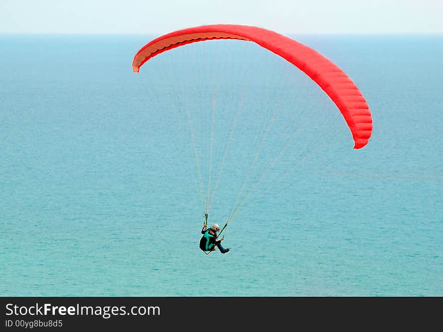 Red Paraglider