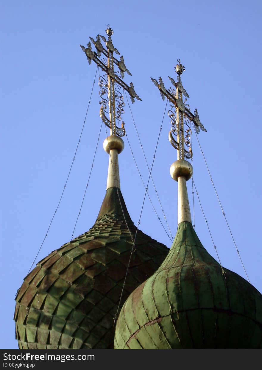 The orthodox church, Russia, christian, domes. The orthodox church, Russia, christian, domes