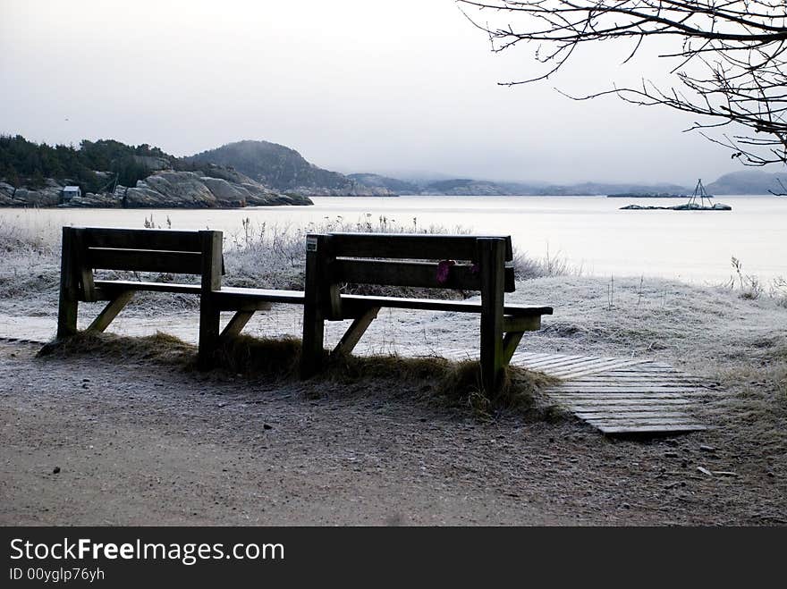 Winter bench