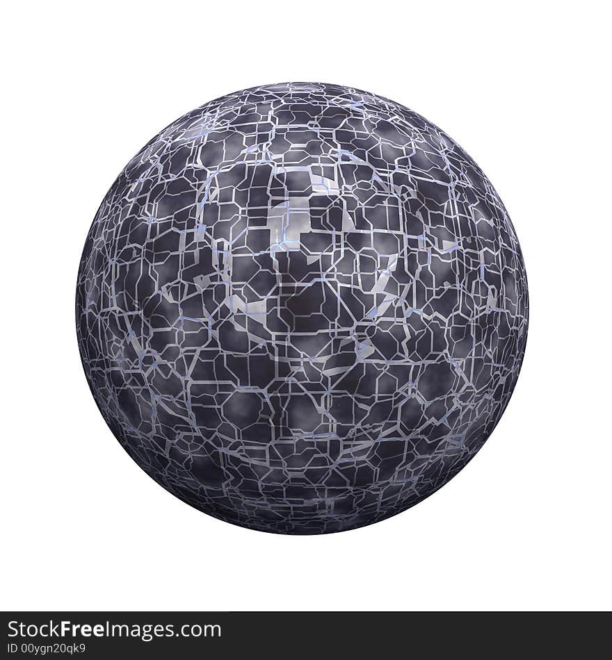 Spherical 3D Button