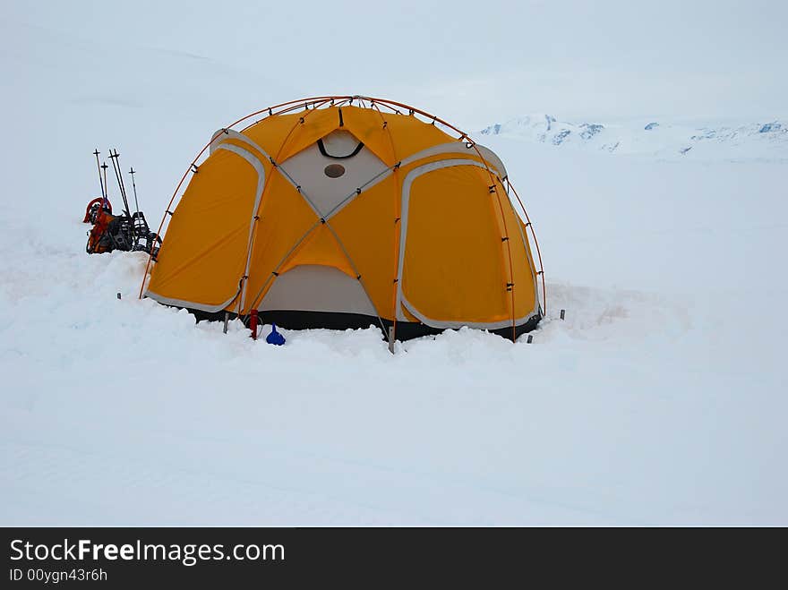 Arctic base camp