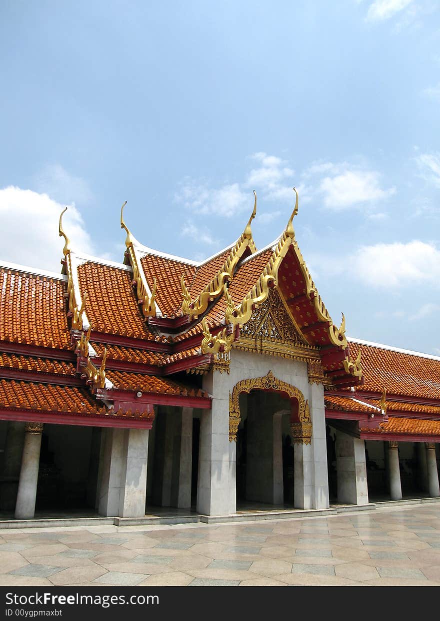 Thailand, Bangkok, Wat Benchamabophit (Marble Temple). Thailand, Bangkok, Wat Benchamabophit (Marble Temple)