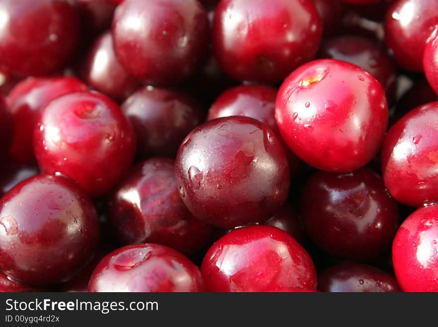 Fresh cherries