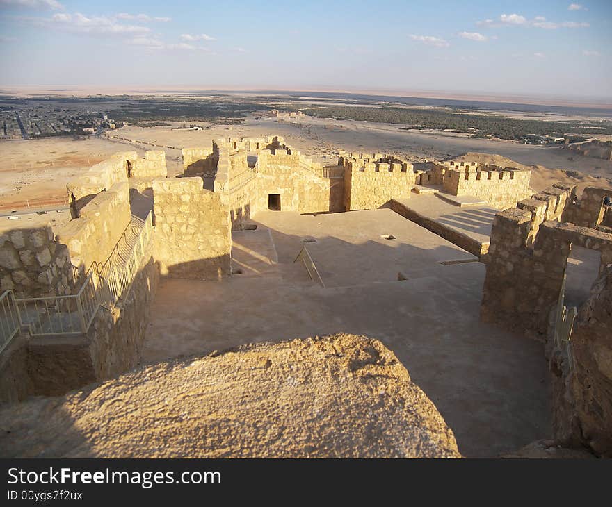 Ancient ruins in desert, Syria. Ancient ruins in desert, Syria