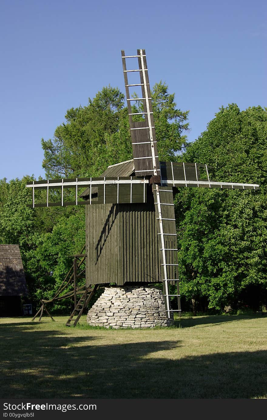 Wooden Windmill