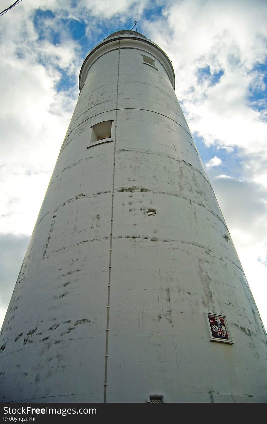 Looking up at the lighthouse at southwold england. Looking up at the lighthouse at southwold england