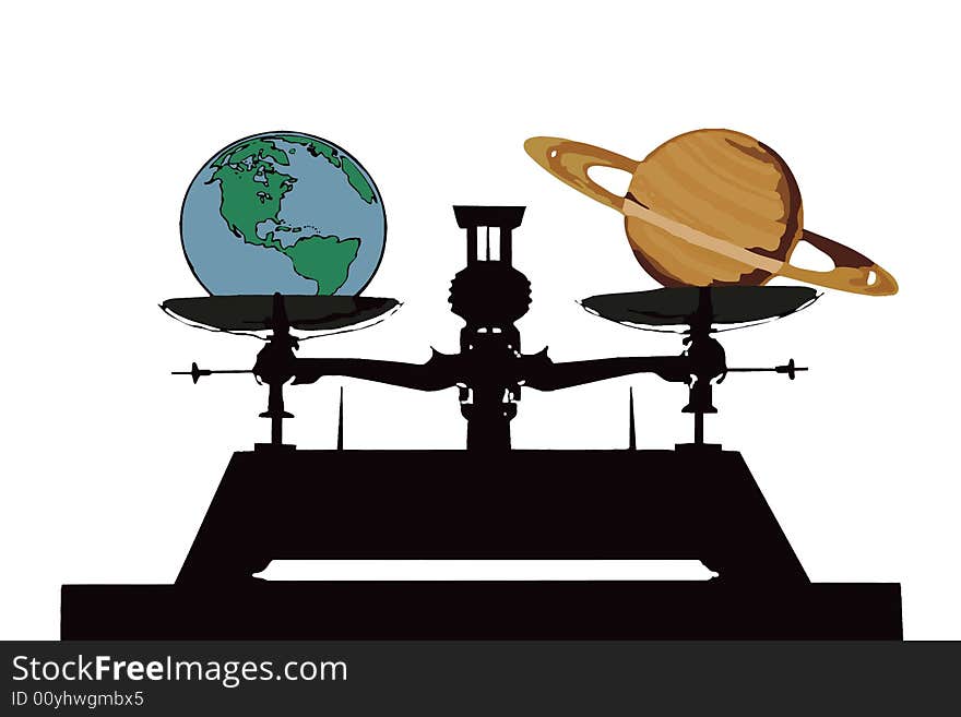 Balance with earth and saturn