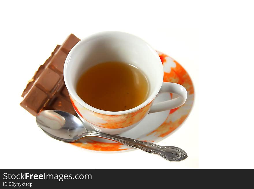 Tea with chocolate