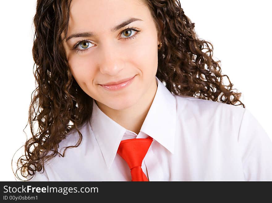 Portrait of young business woman. Portrait of young business woman