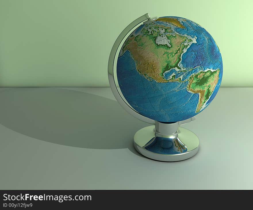 Earth globe