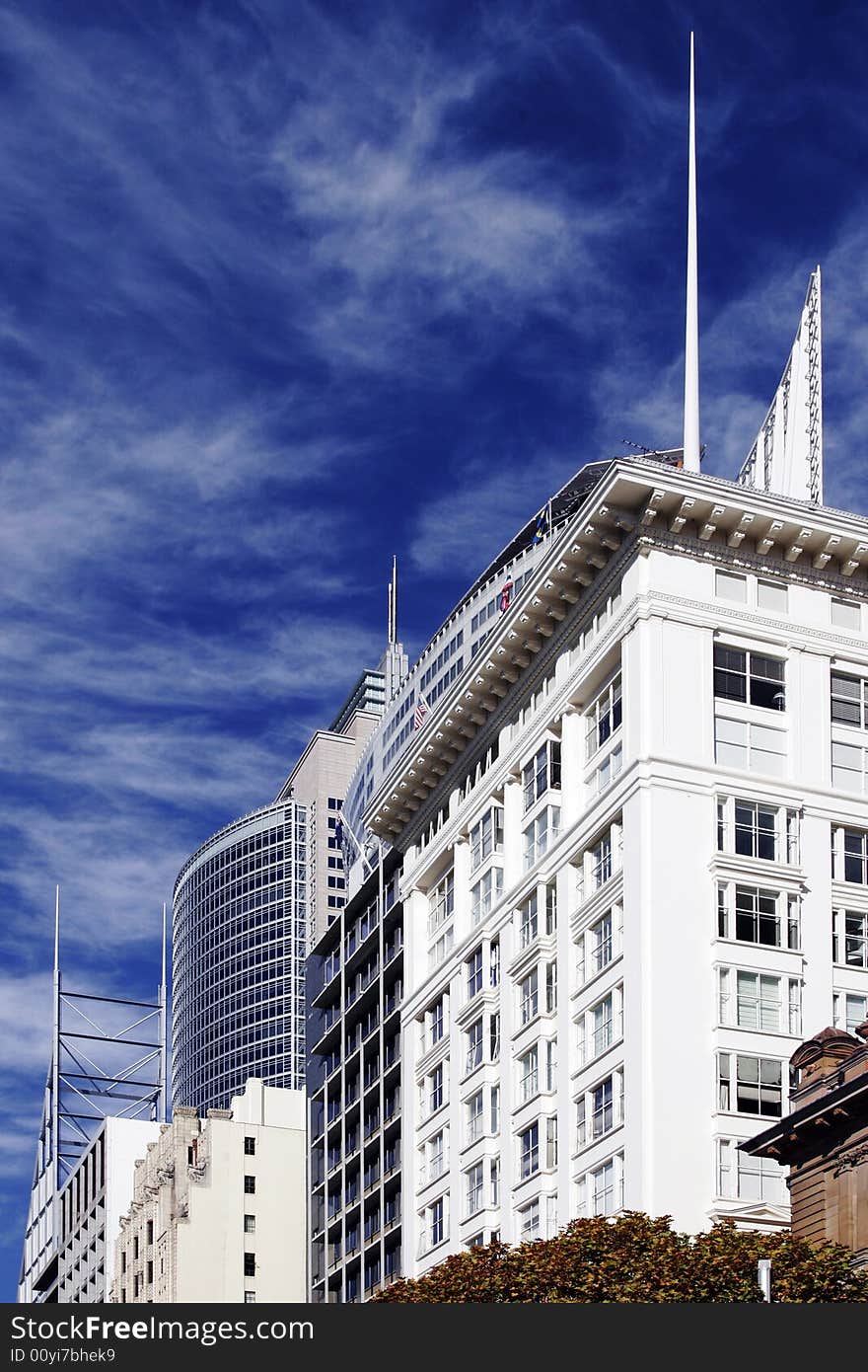 Tall Modern Urban Office Building In Sydney, Australia. Tall Modern Urban Office Building In Sydney, Australia