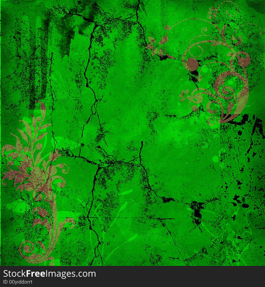 Green Grunge background