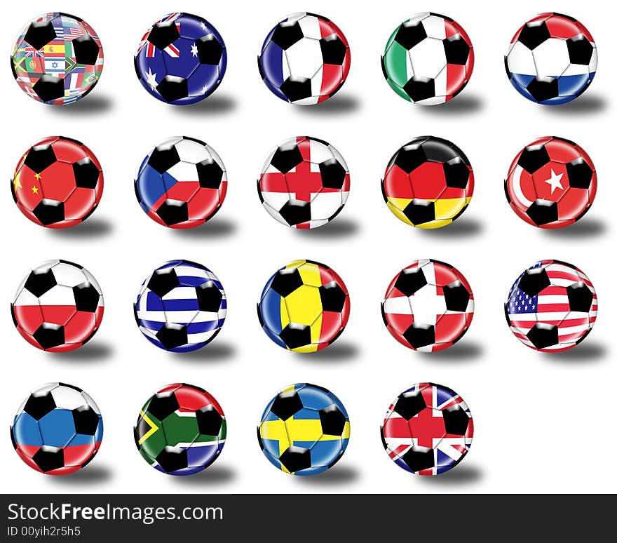 Football countries set