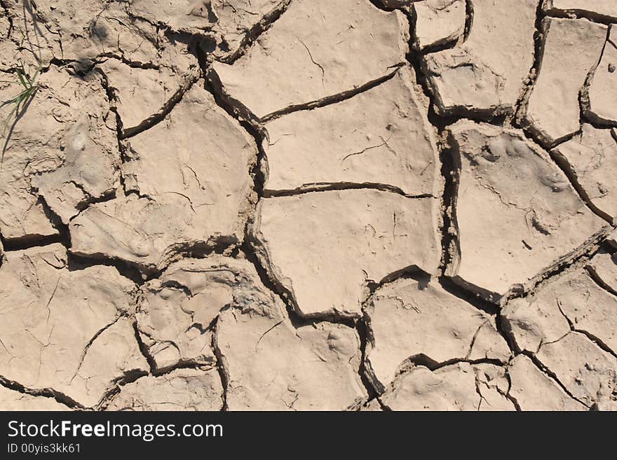 Background of a dry Dirt without a grass without water. Background of a dry Dirt without a grass without water