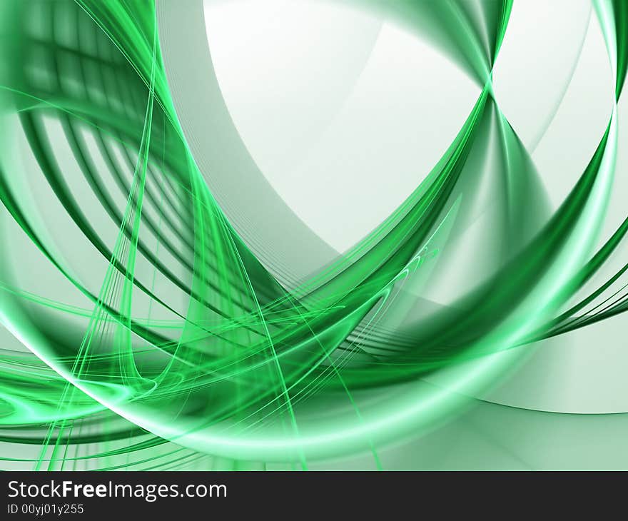 Green wavy figure. Abstract textured fractals. Background. Digital illustration. Green wavy figure. Abstract textured fractals. Background. Digital illustration.