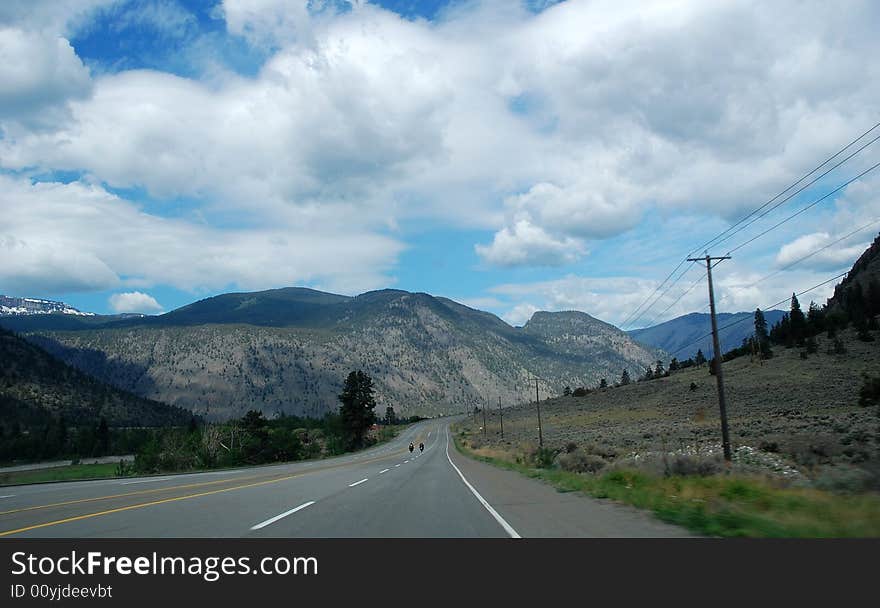 Highway 97 near kelowna, british columbia, canada. Highway 97 near kelowna, british columbia, canada