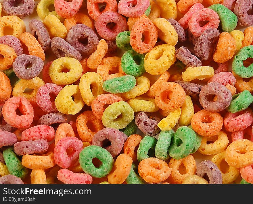 Colourful cereal