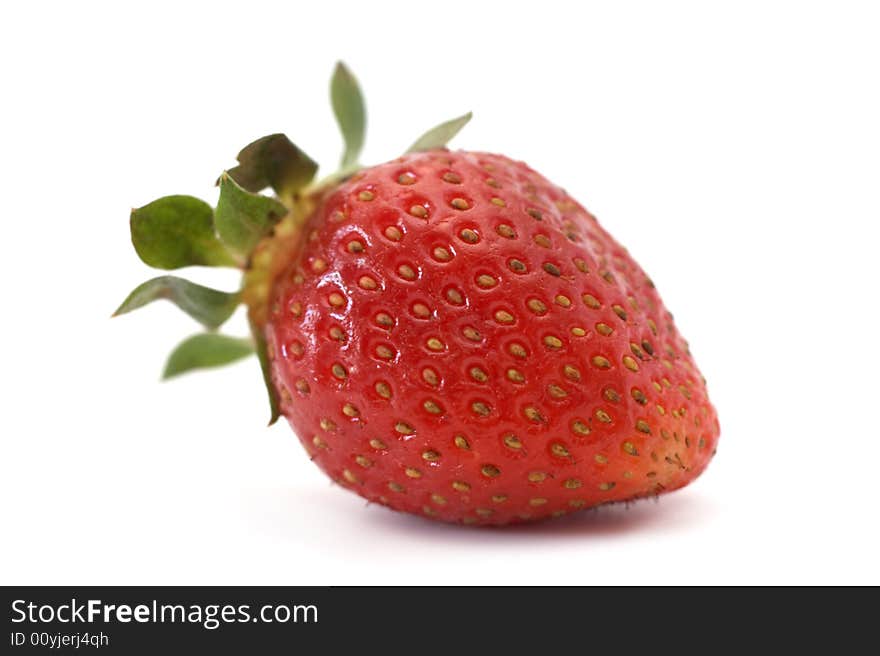 Fresh  strawberry on a white background