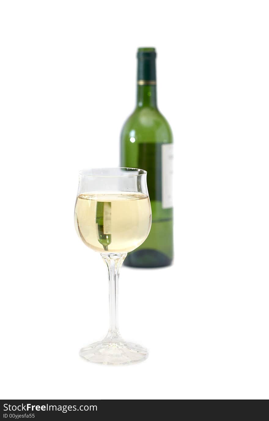 White Wine In A Glass