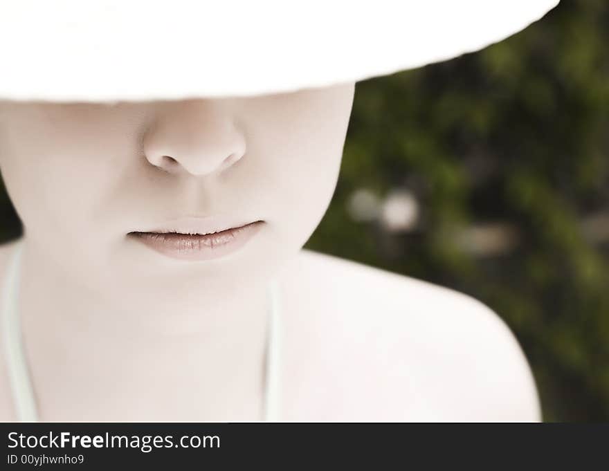 Young Woman Under The Hat