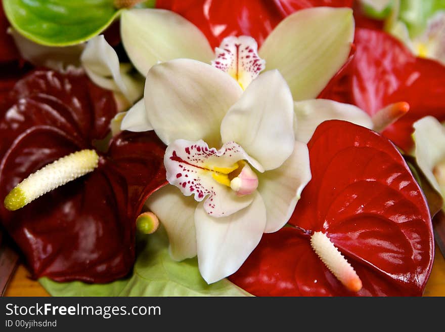 Beautiful bouquet of flowers for a wedding