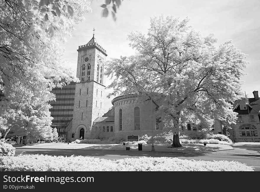 The city center park at downtown Morristown, New Jersey. The city center park at downtown Morristown, New Jersey