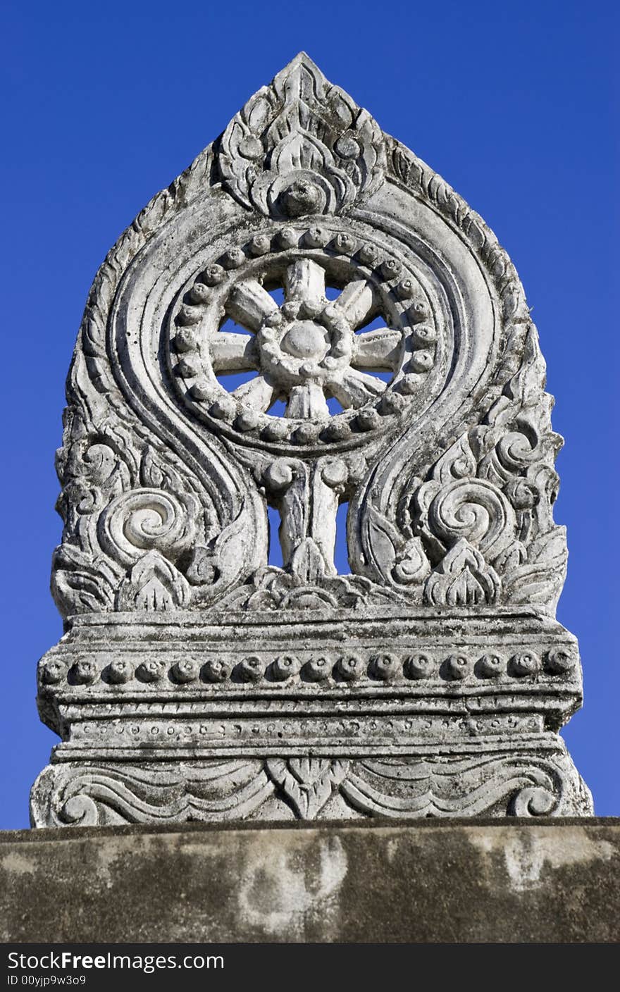 Details of the gate decorations of a temple in Thailand. Details of the gate decorations of a temple in Thailand