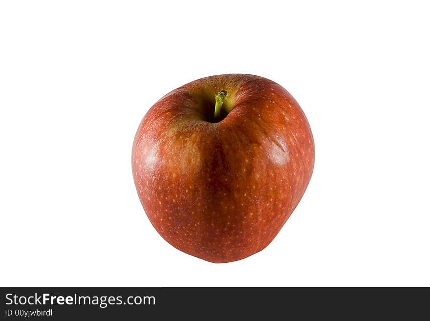 Fresh apple over white background