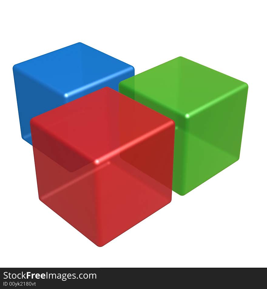 Cubes pile