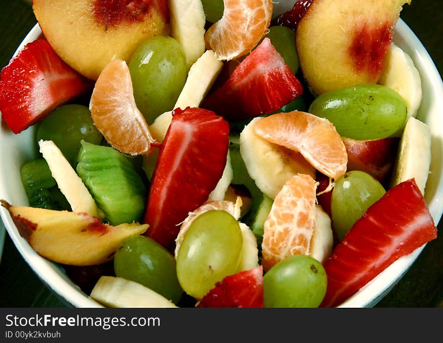 Variety of fresh natural fruits