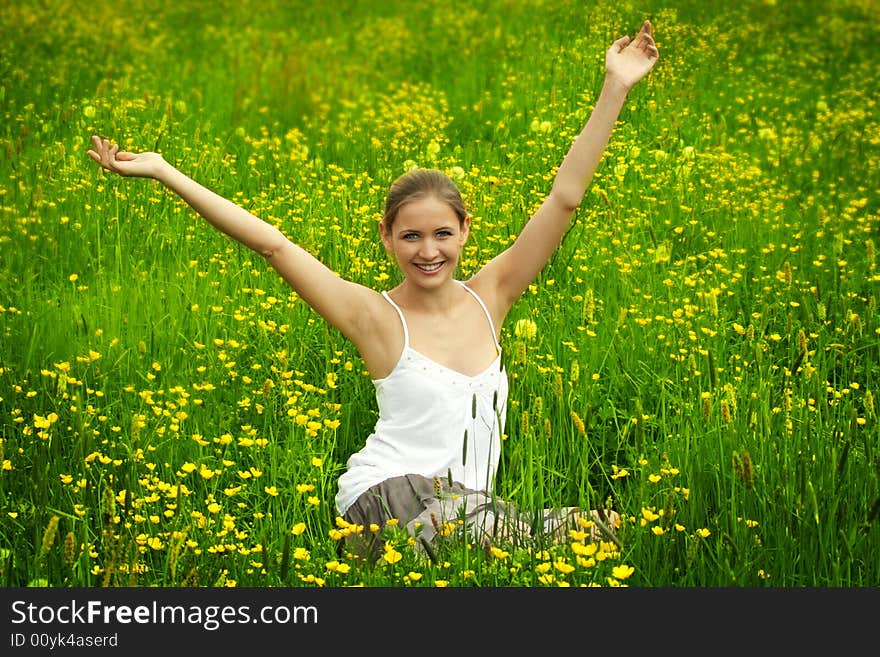 Happy Woman Outdoor