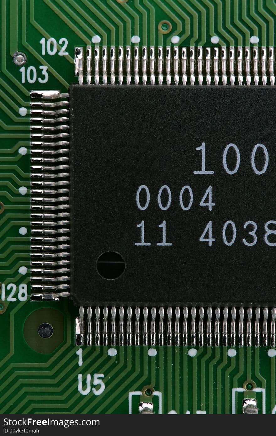 Extreme close up of an integrated circuit. Extreme close up of an integrated circuit